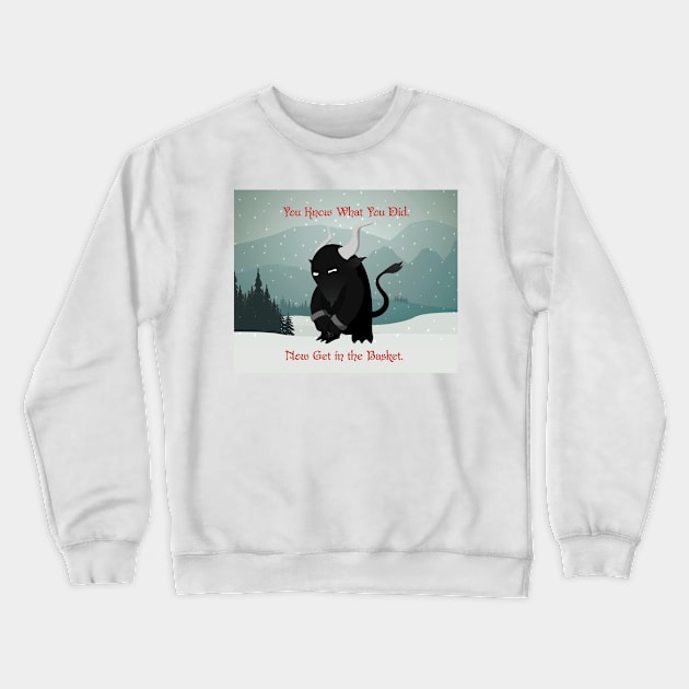 Krampus Night Crewneck Sweatshirt by PatriciaLupien